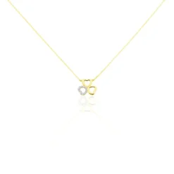 Collier Or Jaune Helisende Diamants