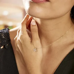 Collier Or Jaune Helisende Diamants