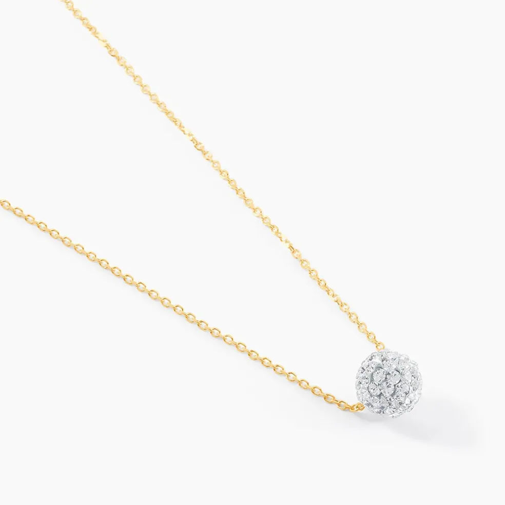 Collier Or Jaune Hepsibah Cristal