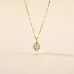 Collier Or Jaune Idony Oxyde De Zirconium