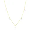 Collier Or Jaune Leucitica Oxydes De Zirconium