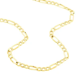 Collier Or Jaune Maille Alternée