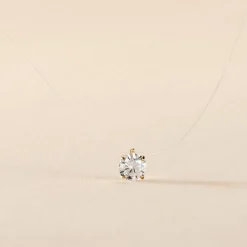 Collier Or Jaune Maiorga Oxyde De Zirconium