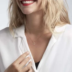 Collier Or Jaune Maximiliane Oxyde De Zirconium