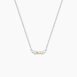 Collier Or Jaune Oxyde De Zirconium