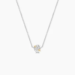 Collier Or Jaune Oxyde De Zirconium