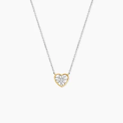 Collier Or Jaune Oxyde De Zirconium