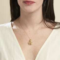 Collier Or Jaune Passiflora