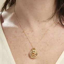 Collier Or Jaune Passiflora