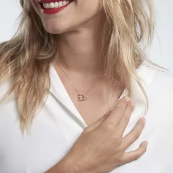 Collier Or Jaune Shiela Oxyde Central