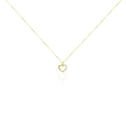 Collier Or Jaune Vehanouche Oxydes De Zirconium