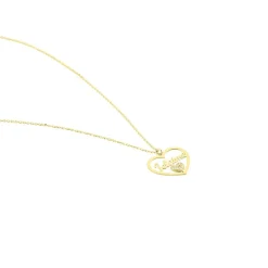 Collier Or Jaune Veridienne Oxyde De Zirconium