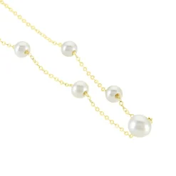 Collier Or Jaune Yolanda Perles De Culture