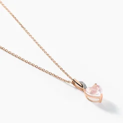Collier Or Rose Clothilde Quartz