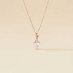 Collier Or Rose Clothilde Quartz