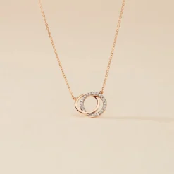 Collier Or Rose Tresha Diamants