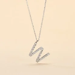 Collier Oran Or Blanc Diamant