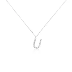 Collier Oran Or Blanc Diamant