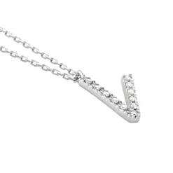 Collier Oran Or Blanc Diamant