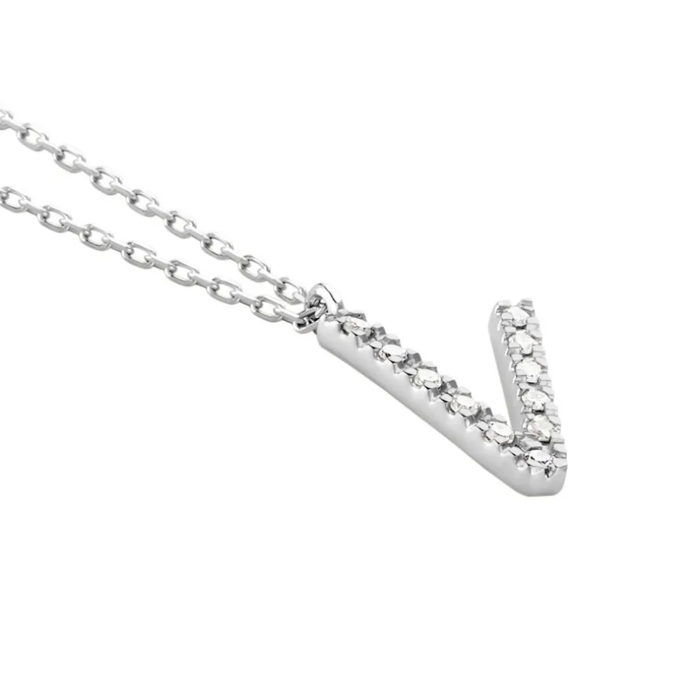 Collier Oran Or Blanc Diamant
