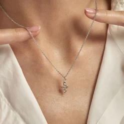 Collier Oria Argent Blanc