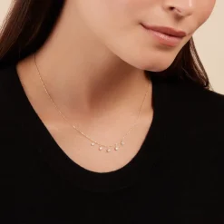 Collier Orlando Or Jaune Diamant Synthétique