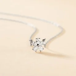 Collier Oskari Argent Blanc Oxyde De Zirconium