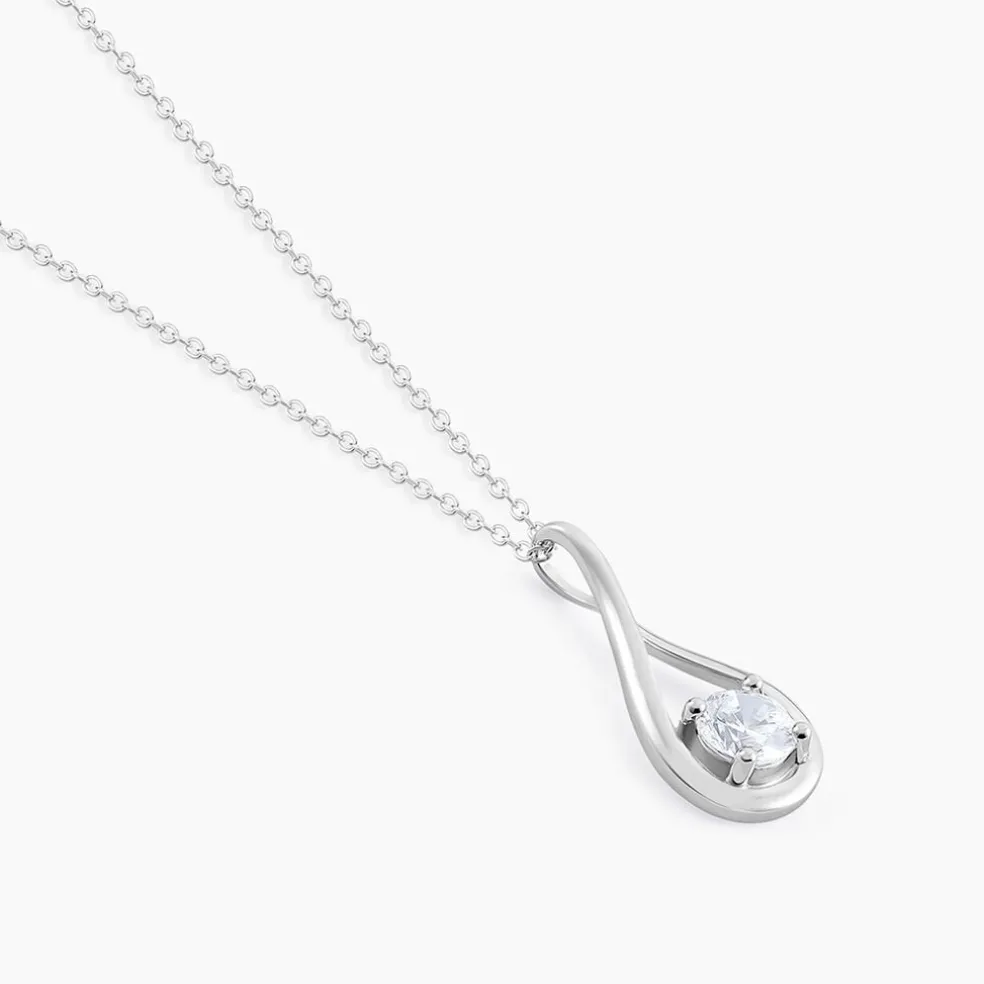Collier Paloma Argent Blanc Oxyde De Zirconium