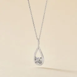 Collier Paloma Argent Blanc Oxyde De Zirconium