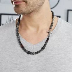 Collier Palome Acier Gris