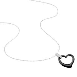 Collier Pam Argent Blanc Céramique Et Oxyde De Zirconium