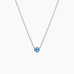 Collier Parad'eyes Argent Blanc