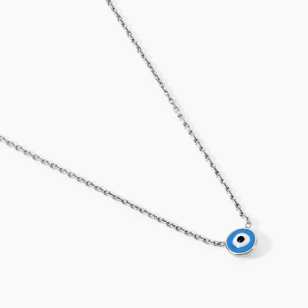 Collier Parad'eyes Argent Blanc