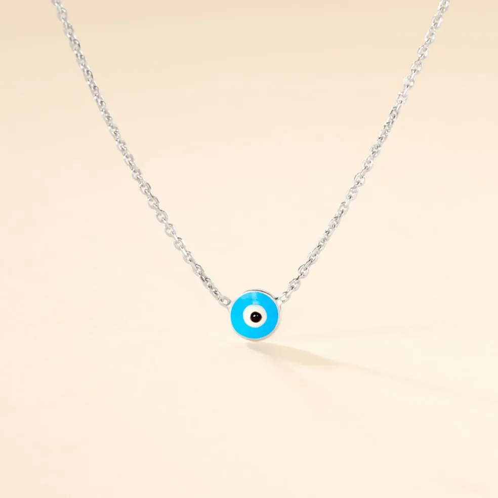 Collier Parad'eyes Argent Blanc