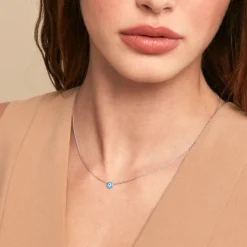 Collier Parad'eyes Argent Blanc