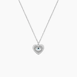 Collier Parad'eyes Argent Blanc