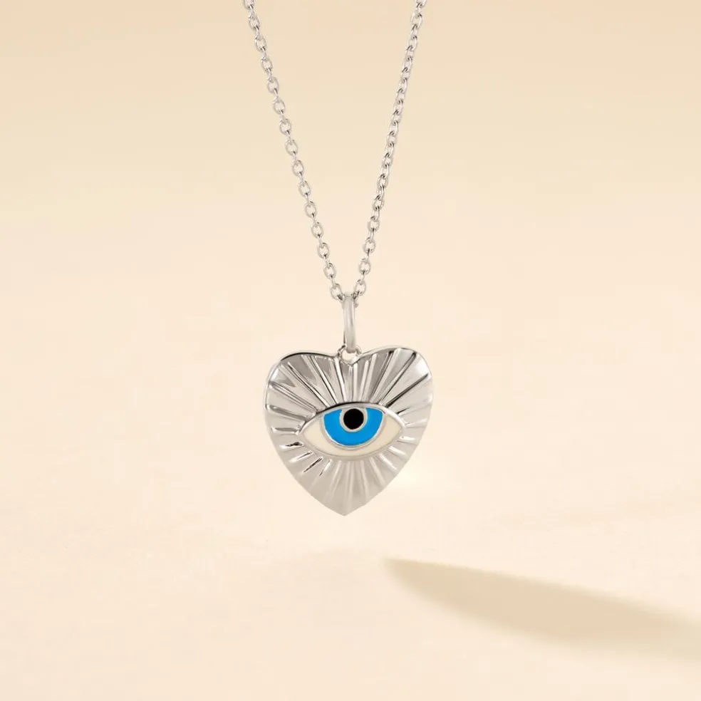 Collier Parad'eyes Argent Blanc