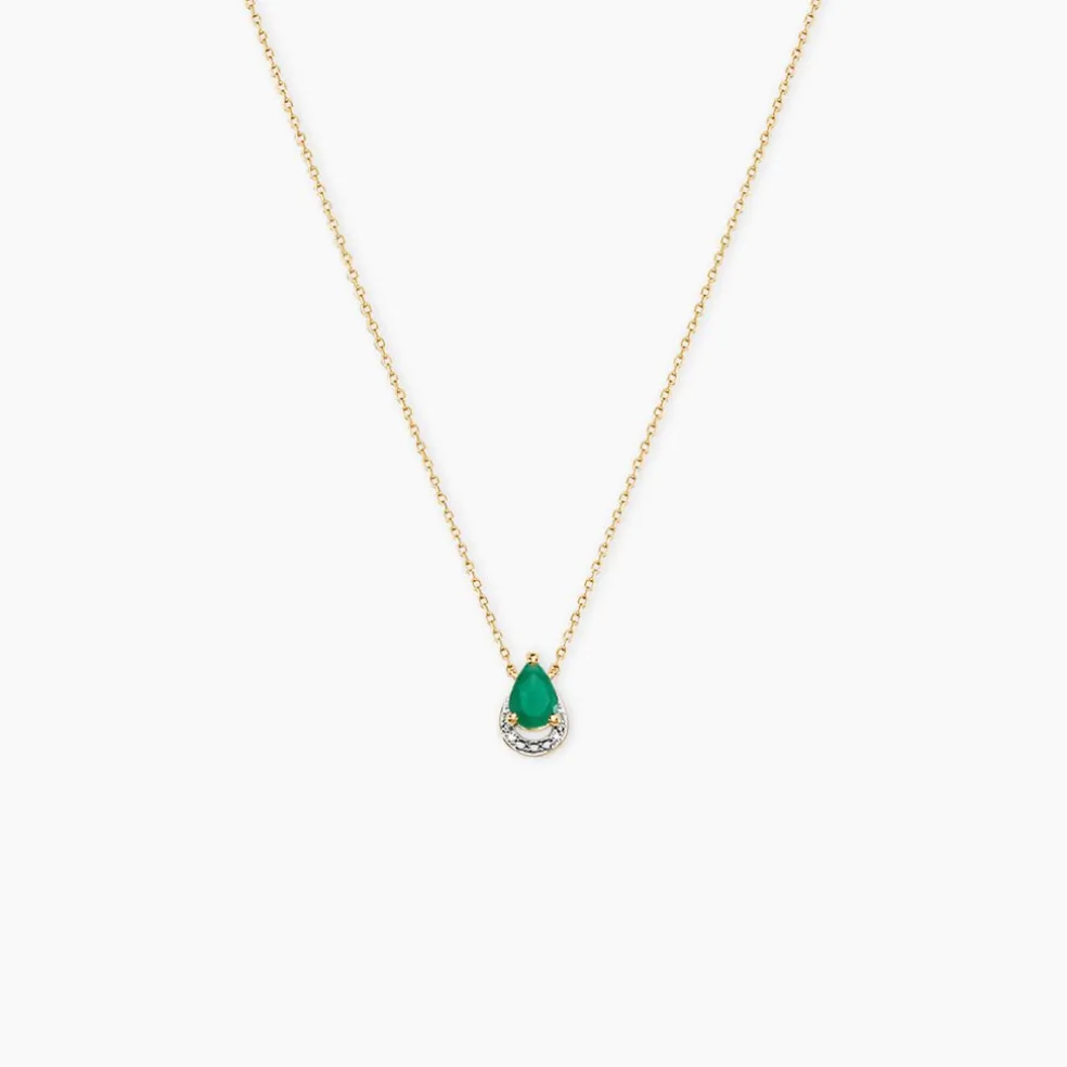 Collier Parry Or Jaune Emeraude Diamant