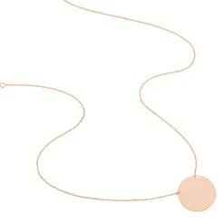 Collier Pastille Gravable Or Rose