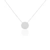 Collier Pastille Gravable Or Blanc