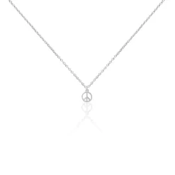 Collier Paz Argent Blanc
