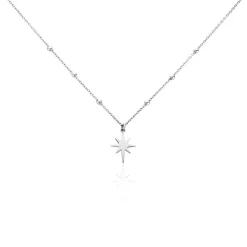 Collier Pearce Argent Blanc