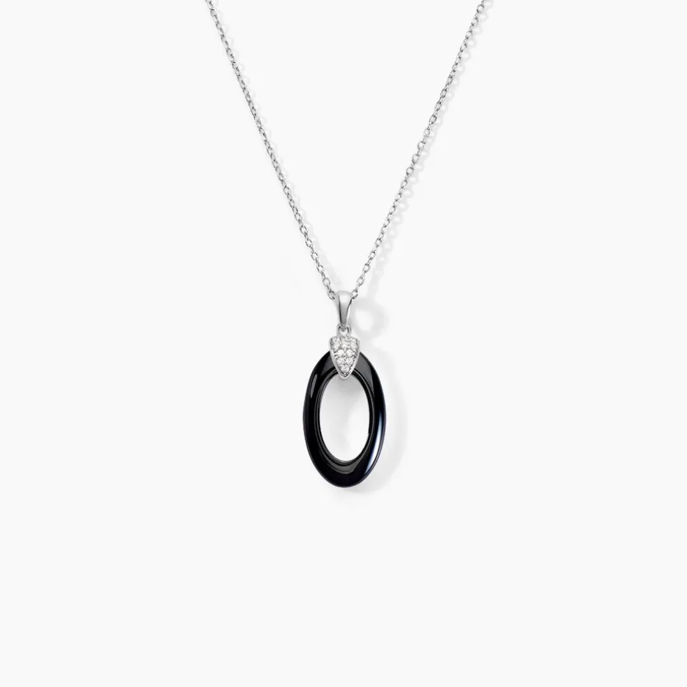 Collier Peer Argent Blanc Oxyde De Zirconium