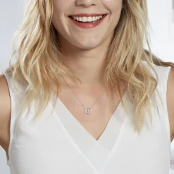 Collier Peinda Argent Blanc Oxyde De Zirconium