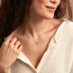 Collier Pernia Or Jaune Amazonite