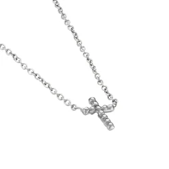 Collier Peyton Argent Blanc