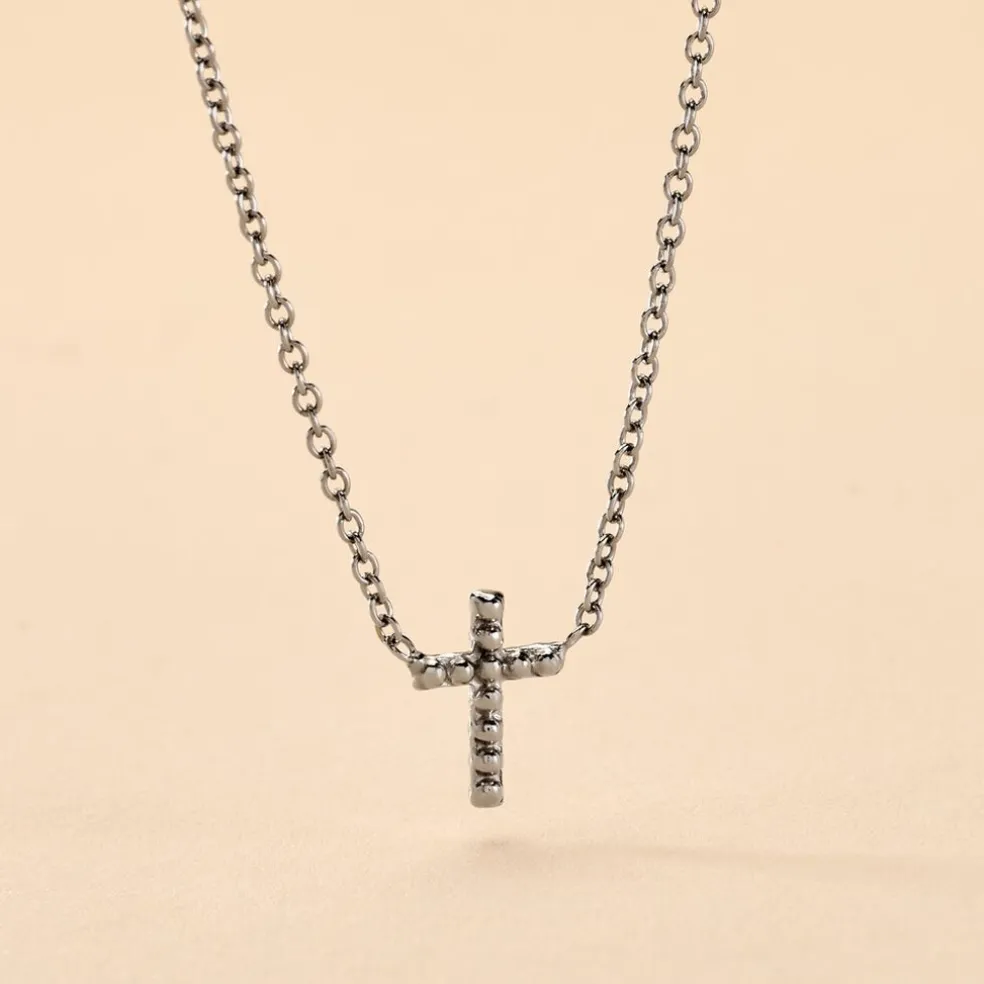 Collier Peyton Argent Blanc