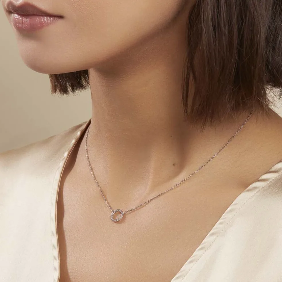 Collier Peytone Argent Blanc