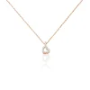 Collier Phanie Argent Rose Oxyde De Zirconium