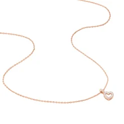 Collier Phanie Argent Rose Oxyde De Zirconium